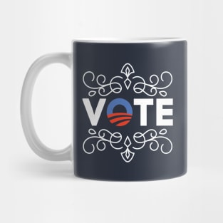 VOTE sign with hope gate of Obama Mug